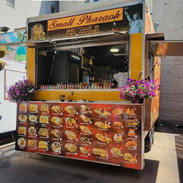 The current Small Pharaoh's food cart at Midtown Beer Garden