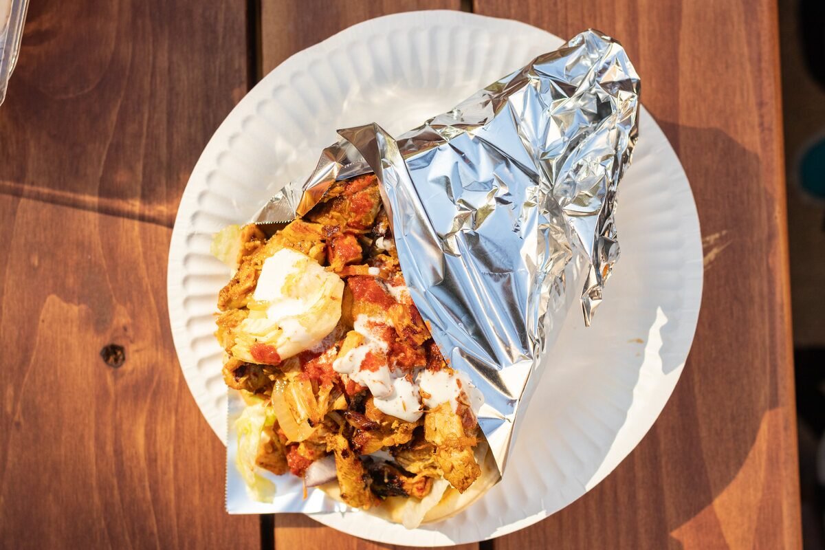 Chicken and lamb combo gyro