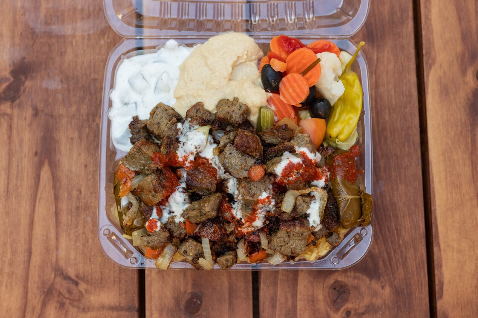 Lamb over rice